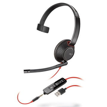 poly® Blackwire 5210, Monaural, Over The Head Usb Headset freeshipping - TVN Wholesale